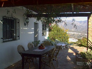 nice terrace with natural sun blend